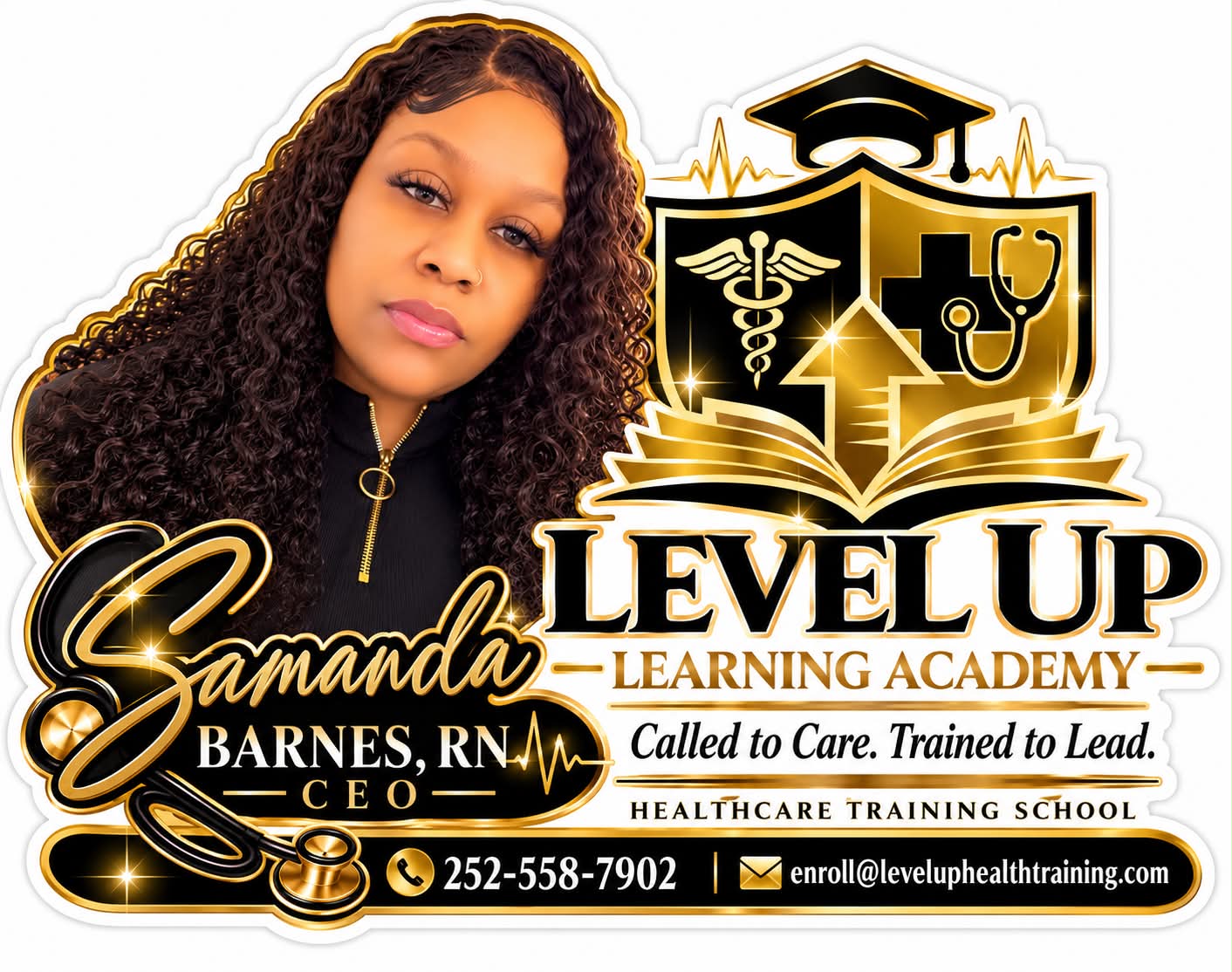 Samanda Barnes, RN, CEO of LevelUp Learning Academy